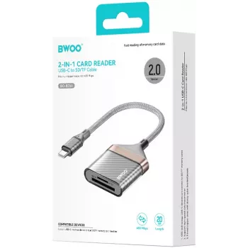 Čítačka kariet BWOO USB-C 2 v 1 SD/TF (BO-BZ64)