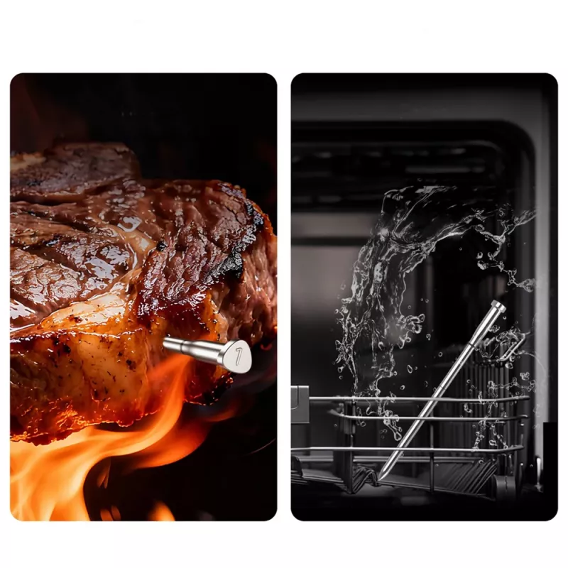 METAPEN Meatmeet X Pro Bluetooth/Wi-Fi kuchynský teplomer s aplikáciou pre gril, rúru, smoker - čierny