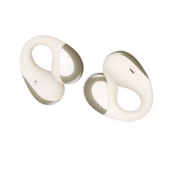 Soundpeats PearlClip Pro Open-Ear klipové bezdrôtové slúchadlá s 64-hodinovou batériou, Bluetooth 5.3, ENC mikrofóny, IPX4 – béžová