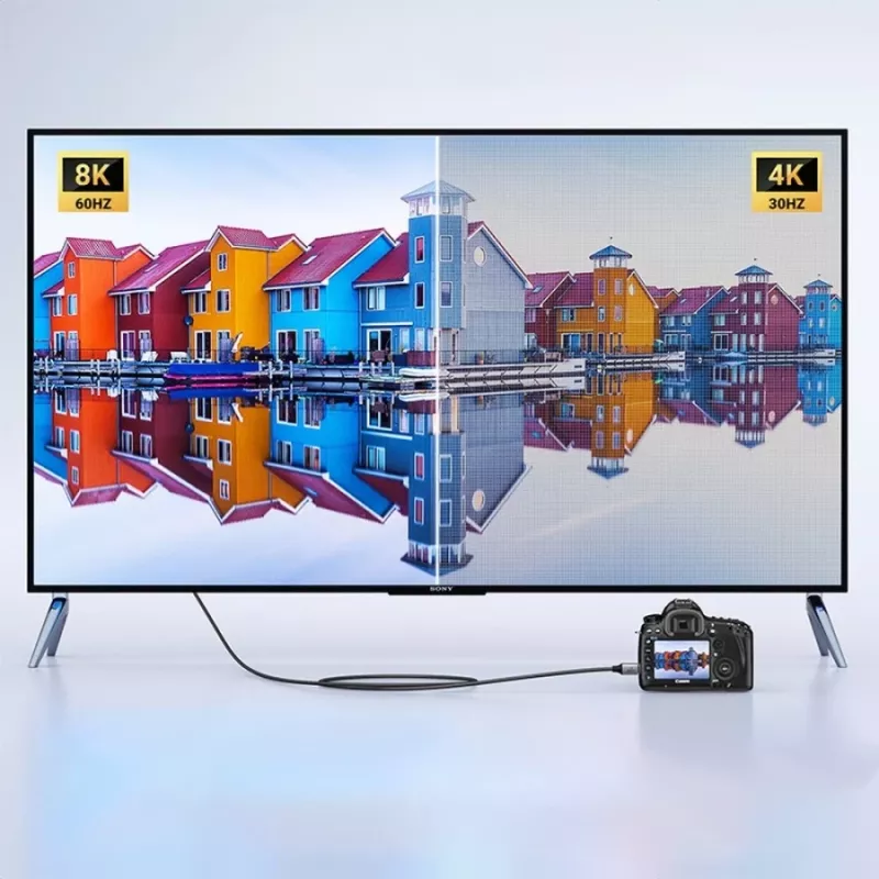 UGREEN HD163 Mini-HDMI na HDMI 8K kábel 2m čierny