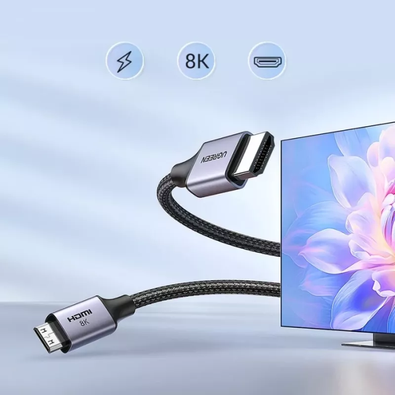 UGREEN HD163 Mini-HDMI na HDMI 8K kábel 2m čierny