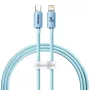 Baseus Crystal Shine USB-C na Lightning kábel 20W, 1,2m, modrý