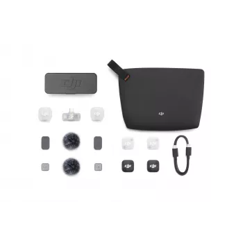 DJI Mic Mini 2 bezdrôtový mikrofónový systém (2 TX + 1 Mobile RX + nabíjacie puzdro), biela