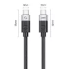 ORICO CC240 USB4 USB-C na USB-C kábel 240W PD 40Gbps 8K 60Hz 0,5m čierny