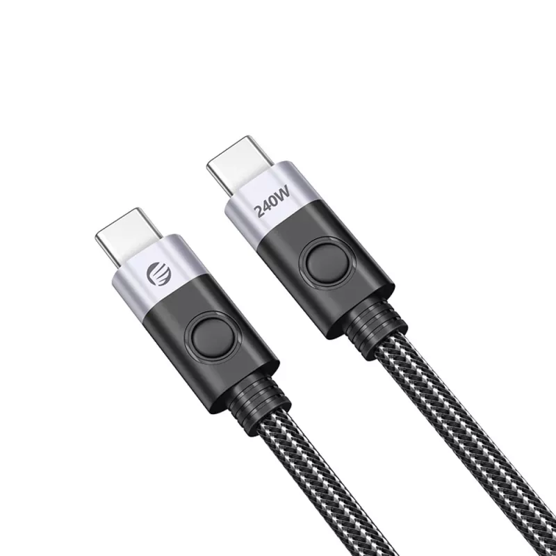 ORICO CC240 USB4 USB-C na USB-C kábel 240W PD 40Gbps 8K 60Hz 0,5m čierny