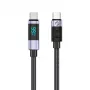 ORICO LDC2C USB-C na USB-C PD 100W kábel s LED indikátorom výkonu, 480 Mbps, 3 m, čierny