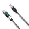 ORICO LDC2C USB-C na USB-C PD 100W kábel s LED indikátorom výkonu, 480 Mbps, 3 m, čierny