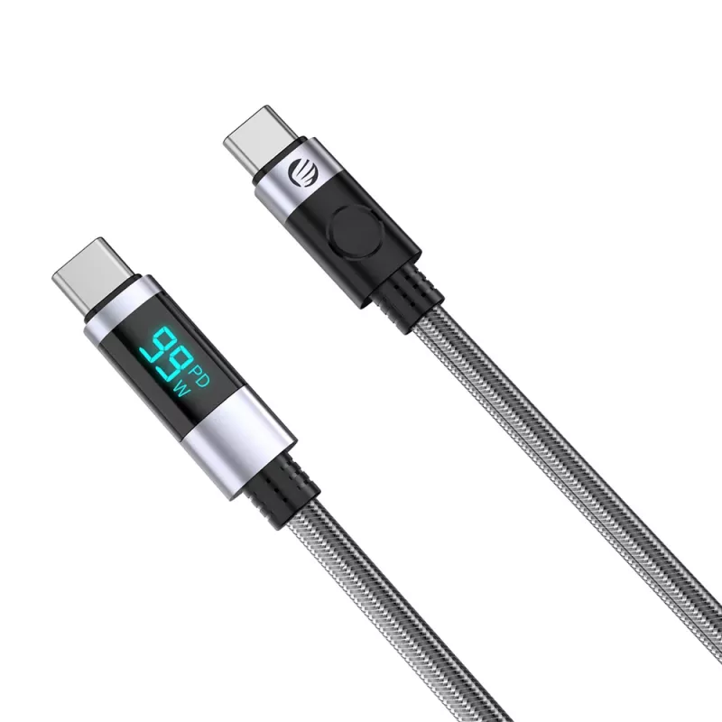 ORICO LDC2C USB-C na USB-C PD 100W kábel s LED indikátorom výkonu, 480 Mbps, 3 m, čierny