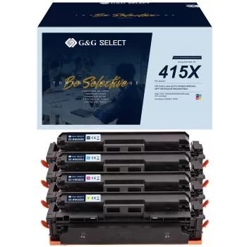 G&G GS-H415X-4P kompatibilný vysokokapacitný toner balenie 4 ks pre HP 415X (čierna, cyan, magenta, žltá)