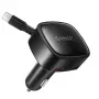 ORICO FC-66-1A2C 66W auto nabíjačka so zatahovacím USB-C káblom - čierna