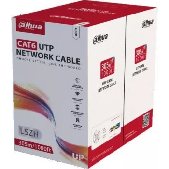 DAHUA PFM923I-6UN-C CAT6 UTP kábel, 305m, biely