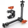 KF Magic Arm + Super Clamp montážna súprava so závitom 1/4 palca & 3/8 palca, čeľusť 15-55 mm, čierna