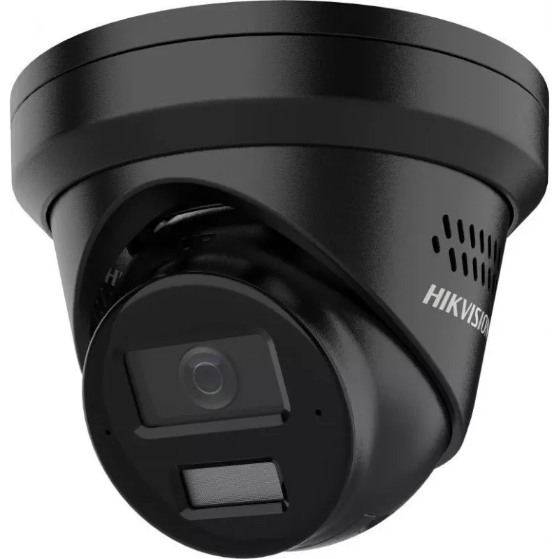 Hikvision 8 MP 4K UHD turret sieťová kamera s AcuSense a Smart Hybrid Light, 2,8 mm pevná ohnisková vzdialenosť, čierna