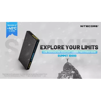 Nitecore Summit 10000 mAh 38.5W powerbanka čierna