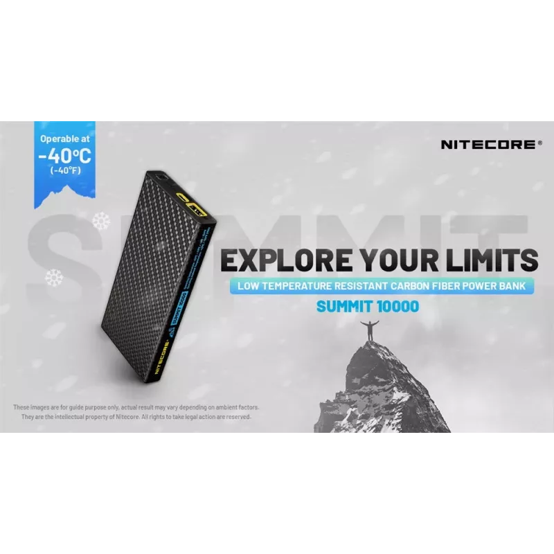 Nitecore Summit 10000 mAh 38.5W powerbanka čierna