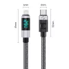 ORICO LDC2L USB-C na Lightning kábel s LED indikátorom výkonu, PD 29W, 480 Mbps, 1,5 m, čierny