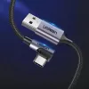 UGREEN US284 USB-A na USB-C uhlový kábel, 3A, 3m, čierna