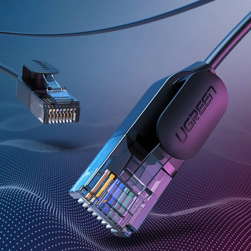 UGREEN NW122 Cat.6A UTP Ethernet patch kábel RJ45, 5m, čierna