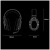 AWEI AT36 bezdrôtové over-ear slúchadlá s mikrofónom, Bluetooth 5.4, čierne