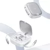 USAMS zatahovací 3-in-1 nabíjací kábel s úložnou krabičkou - USB-A na USB-C/Lightning/Micro USB, 60W, strieborný