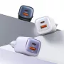 USAMS CC254 30W GaN USB-C/USB-A rýchlonabíjací napájací zdroj HC Series čierny