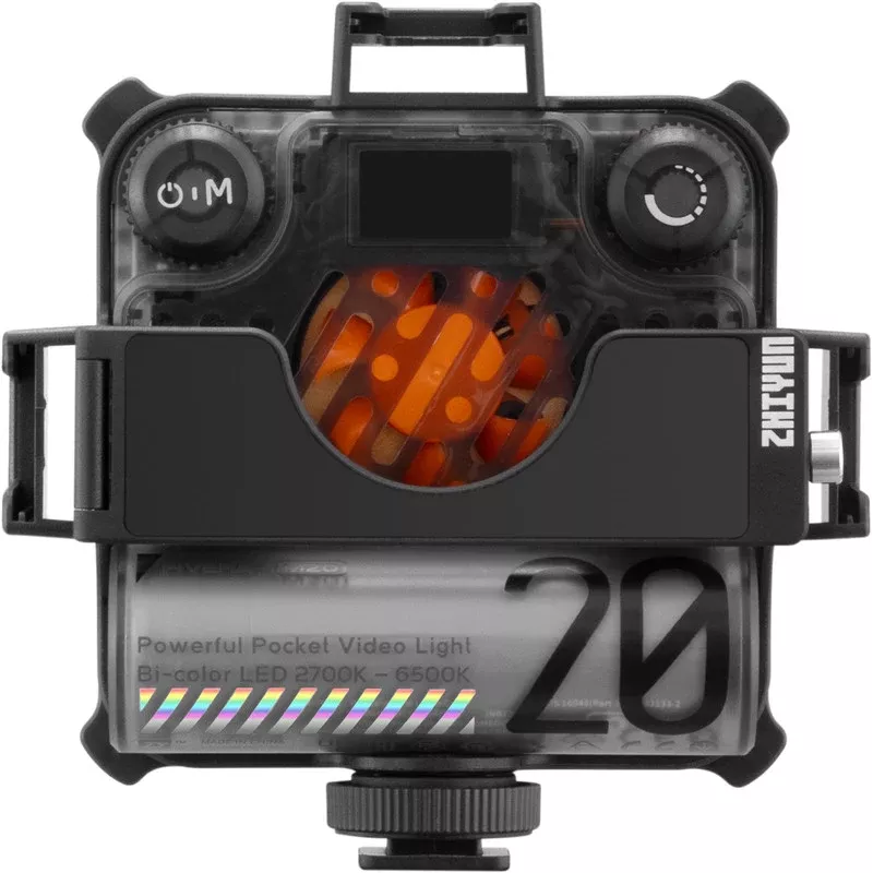 Zhiyun M20 Combo 20W bi-color LED video svetlo set s RGB, mini statív, difúzor, grid, barndoors