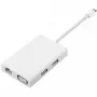 Xiaomi Mi USB-C na VGA Gigabit Ethernet multi adaptér (biela/strieborná)