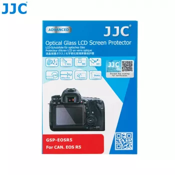 JJC pancierové sklo ochrana displeja pre Canon EOS R5 (9H, 0,3 mm, 2,5D, číre)
