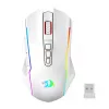 Redragon M914W-RGB NIX Bezdrôtová herná myš, 5000 DPI, biela