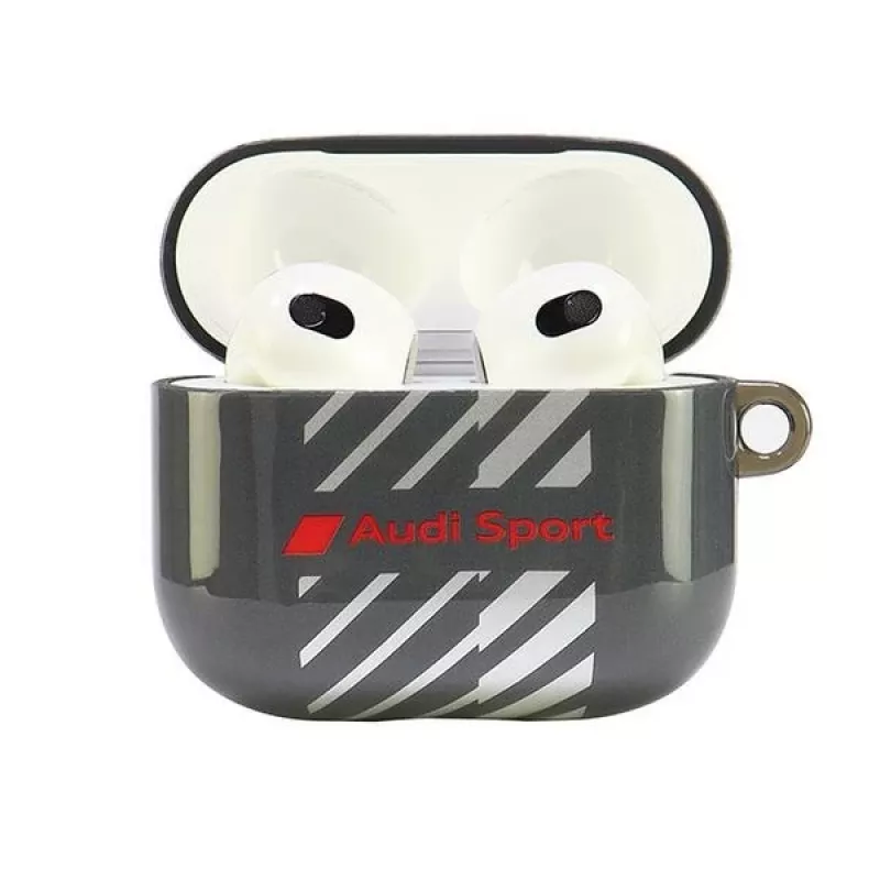 Audi IML Sport AirPods 3 puzdro čierne AUS-IMLAP3-RSQ/D1-BK
