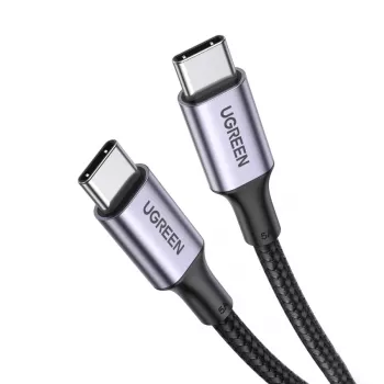 UGREEN USB-C na USB-C kábel 100W 5A čierny 1,5m