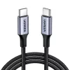 UGREEN USB-C na USB-C kábel 100W 5A čierny 1,5m