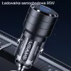 USAMS C36 95W rýchlonabíjacia auto nabíjačka USB + USB-C čierna CC176CC01 (US-CC176)