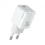 USAMS X-ron Series 30W USB-C PD3.0 nástenná nabíjačka, biela (EU konektor) - US-CC186