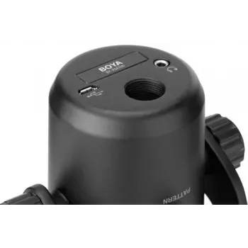 BOYA BY-PM700 USB kondenzátorový mikrofón so 4 smerovými charakteristikami, bezlatentné monitorovanie, integrovaný stojan