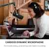 BOYA BY-DM500 Dynamický kardioidný mikrofón - XLR, celokovový, pre spev, podcasting, live vystúpenia