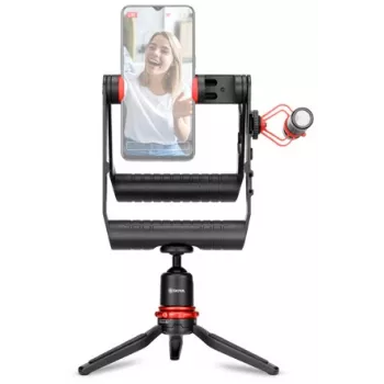 BOYA BY-VG380 Sada pre video so smartfónom s mikrofónom BY-MM1 Pro, LED svetlom a statívom pre vlogovanie, live streaming a mobilné natáčanie
