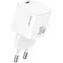 USAMS JO Series CC262 30W GaN USB-C napájací zdroj s 1m USB-C káblom - biely