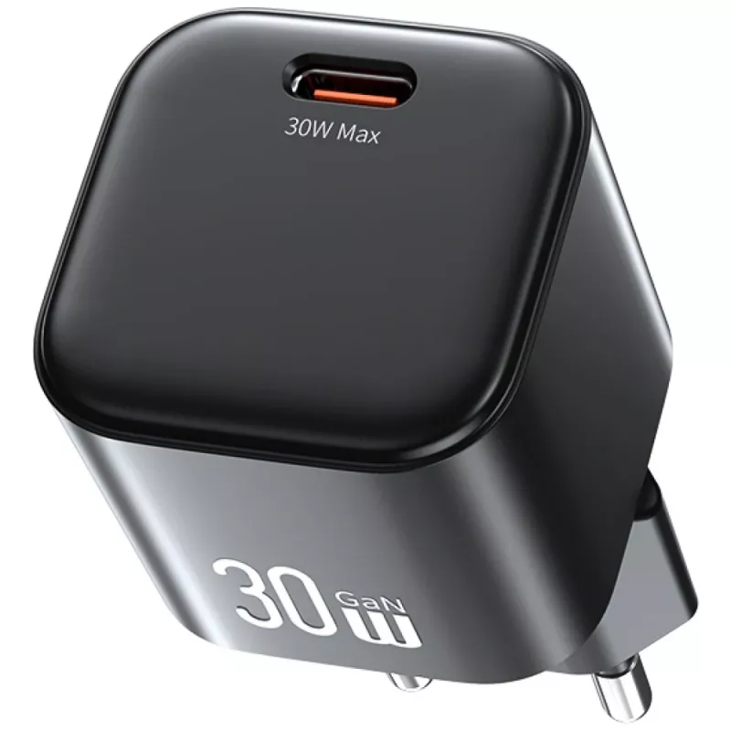 USAMS JO Series CC262 30W GaN USB-C napájací zdroj s 1m USB-C káblom - biely