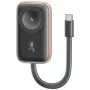 USAMS CD245 2-in-1 bezdrôtová nabíjačka a powerbanka pre Apple Watch, 1200mAh, USB-C, Tarnish
