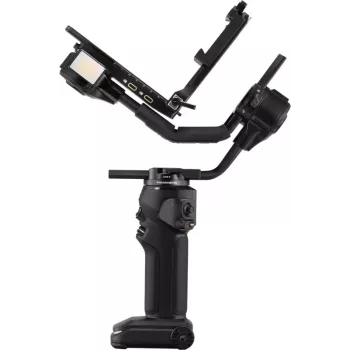 ZHIYUN CRANE 4 COMBO 3-osový stabilizátor gimbal pre kameru s nosnosťou 6kg, 12h batéria, dotykový displej a prídavné svetlo, čierna