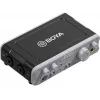 BOYA BY-AM1 2-kanálové USB-C audio rozhranie so vstupmi XLR/TRS, +48V fantómovým napájaním a Direct Monitoring
