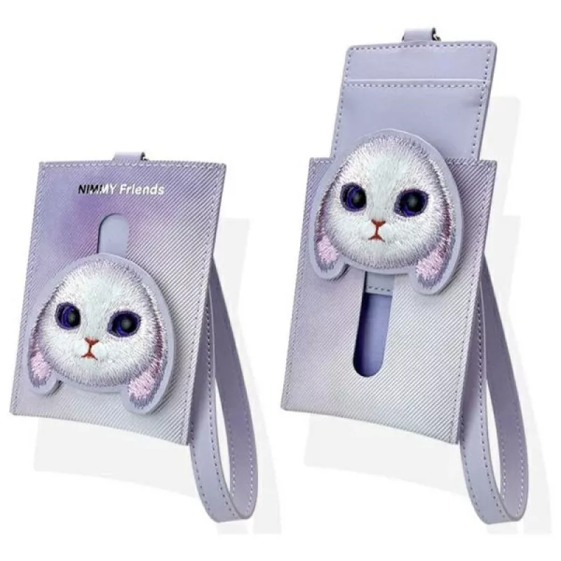 Nimmy Big Eyed Pet 2.0 Rabbit peňaženka na karty, fialová