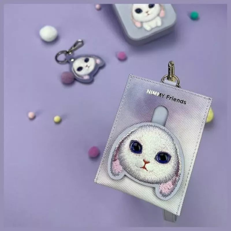 Nimmy Big Eyed Pet 2.0 Rabbit peňaženka na karty, fialová