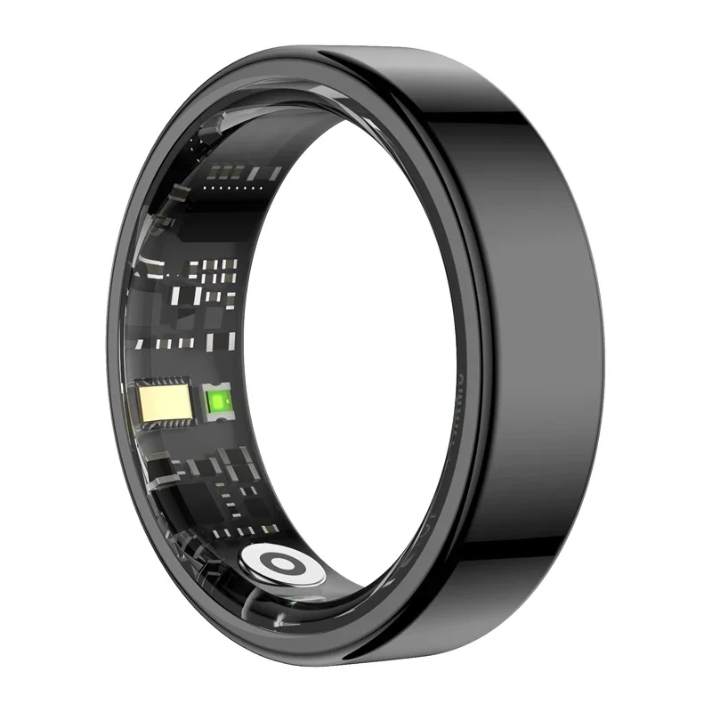 COLMI RING 2 smart ring veľkosť 9 čierny - 24/7 tepová frekvencia, SpO2, teplota, IP68, 7-dňová batéria