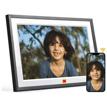 KODAK RCF-1018 10,1-palcový Wi-Fi digitálny fotorámik s IPS dotykovým displejom, 16GB, čierny