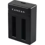 Kandao QooCam EGO dvojité nabíjačka s USB-C, LED indikátormi, ochranou proti prebíjaniu