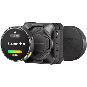 Saramonic BLINKME B2 2-osobový bezdrôtový mikrofónový systém s dotykovým displejom, integrovaným nahrávaním a nabíjacím puzdrom