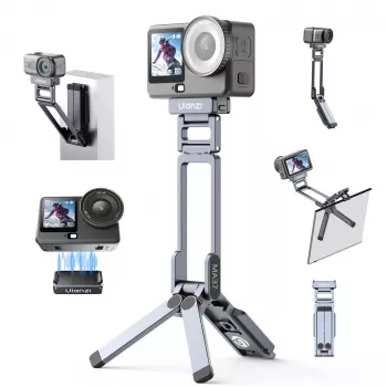 ULANZI MA37 magnetický mini statív rukoväť pre DJI Osmo Action 6 Nano Arca-Swiss sivá