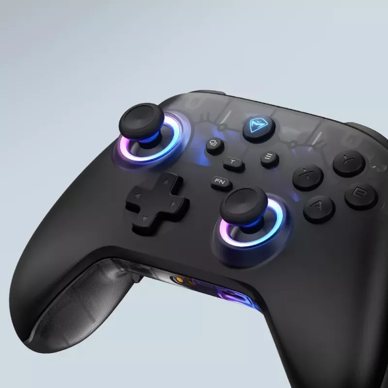 Machenike G3 V2 bezdrôtový gamepad s nabíjacou stanicou pre PC, Switch, mobilné zariadenia - čierny